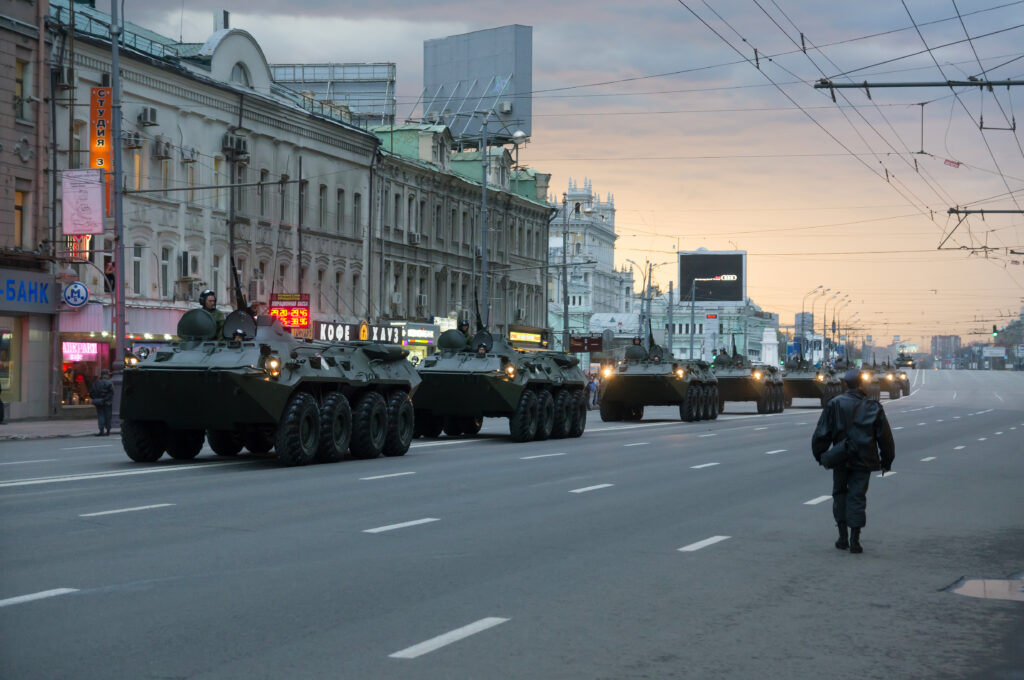 Russian vehicles 2012 Victory Parade rehearsal