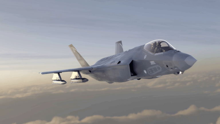 Render of F-35 carrying MAKO missiles