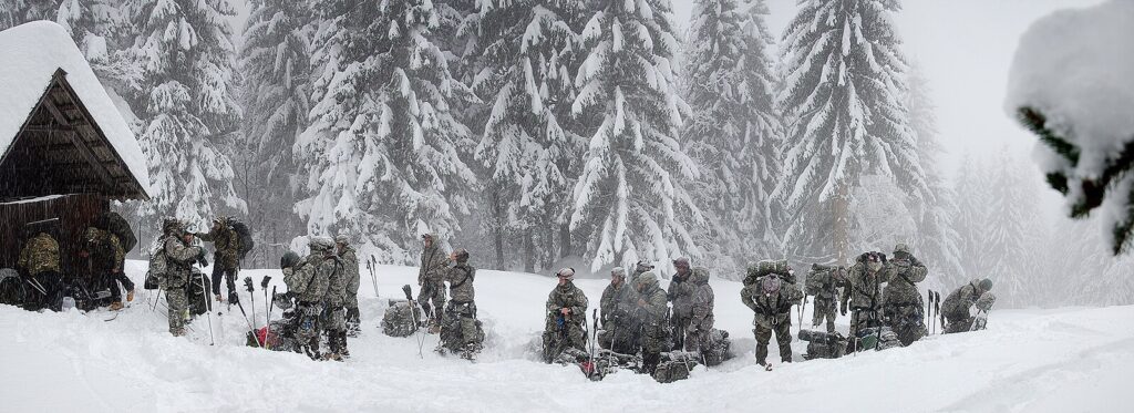 US Soldiers train with Slovene troops on mountain warfare