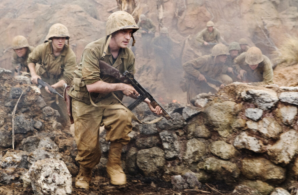 The Pacific battle scene