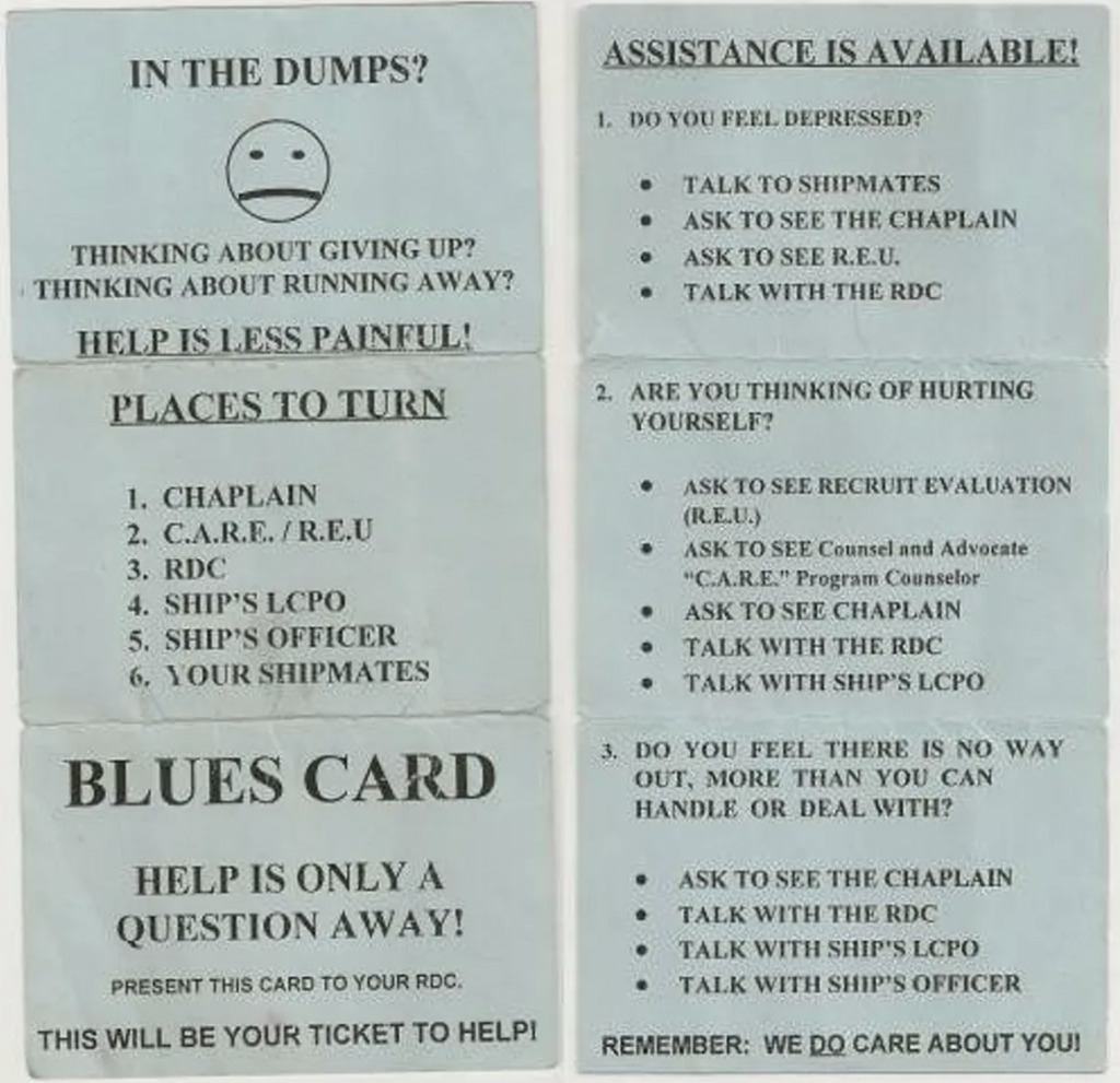Navy Blue Card