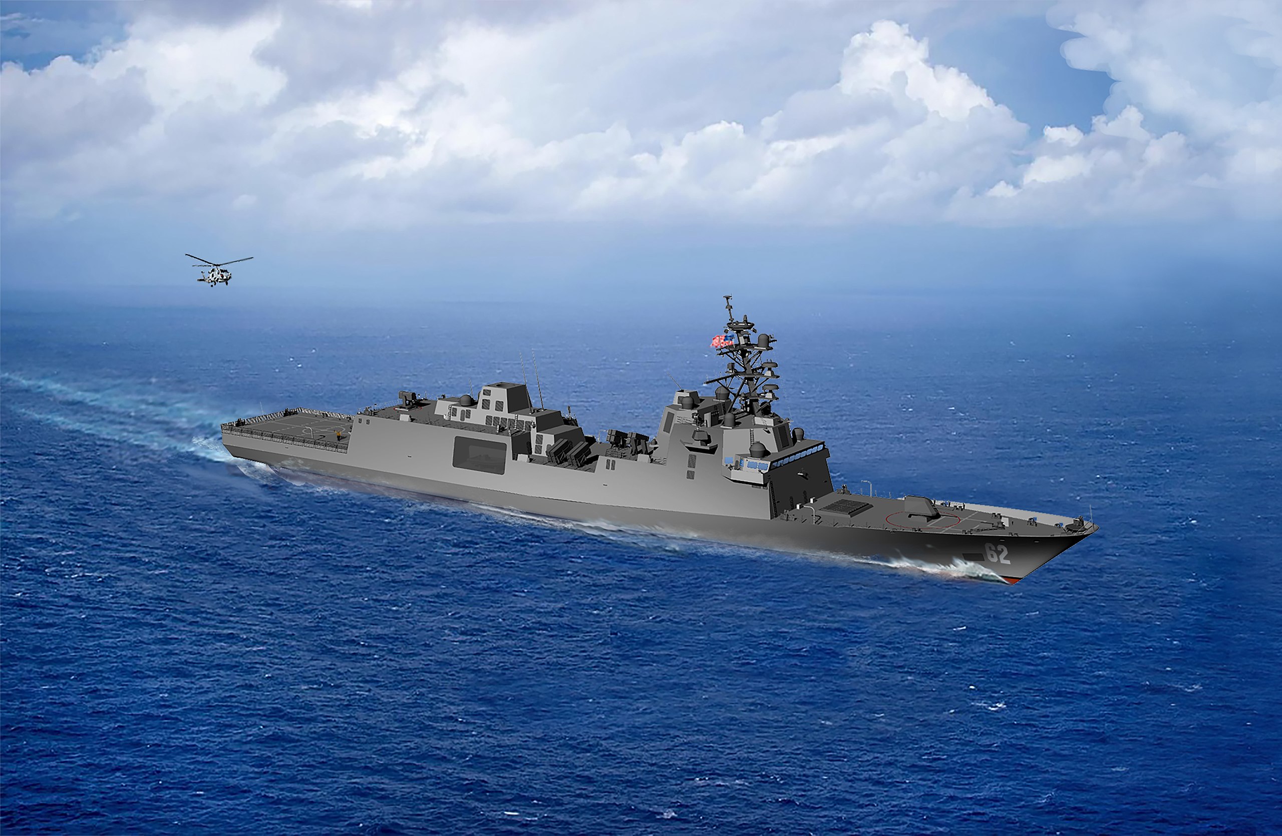 USS Constellation rendering