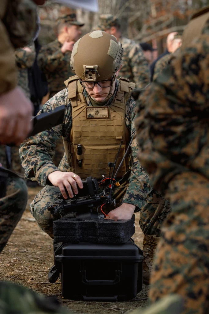 Marine Corps Attack Drone Team demonstration downrange
