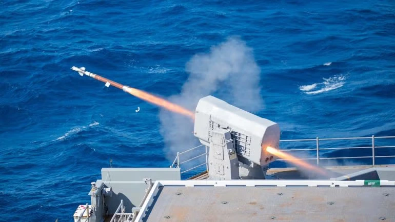RAM fires RIM-116 missile
