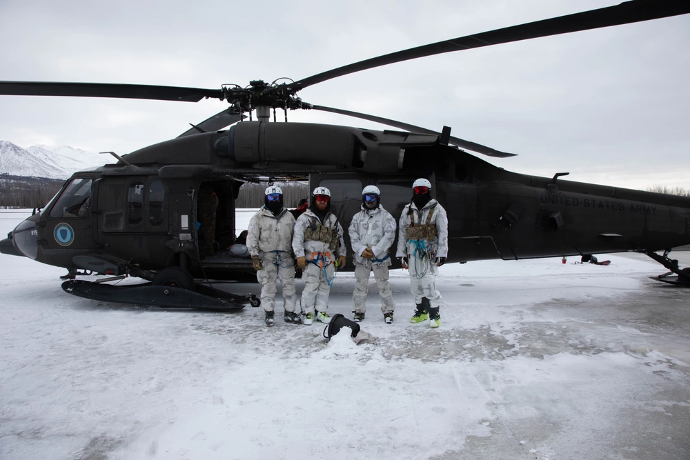 Special Forces Blackhawk helicopter Arctic