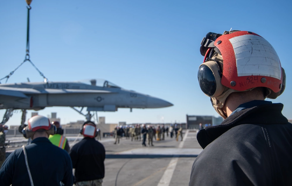 USS Harry Truman training