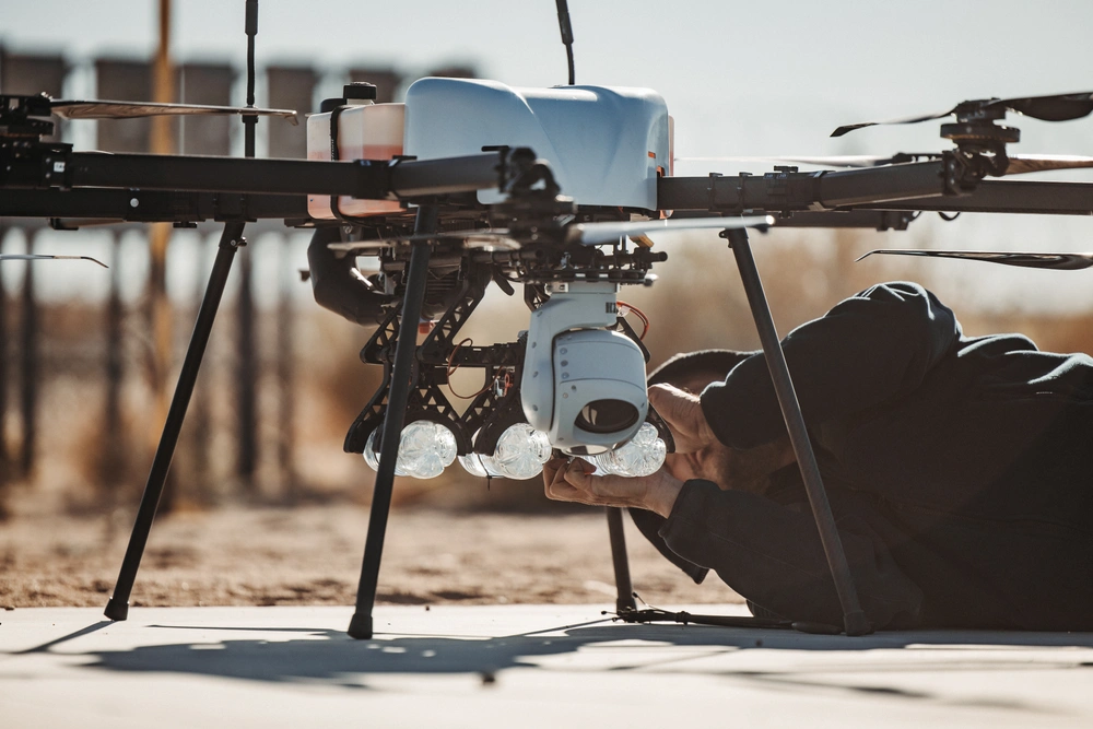 drone technician simulated payload