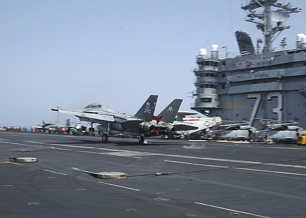 F-14 takes off of USS George Washington