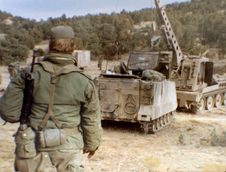 M88 hauls an APC