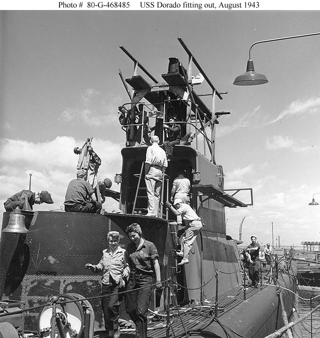 USS Dorado WWII submarine construction