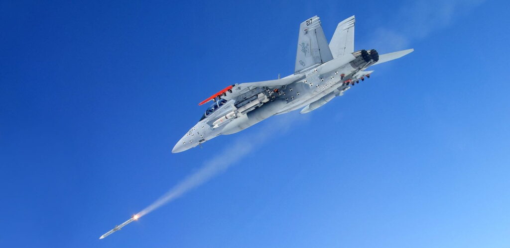 AMRAAM AIM-120D-3 missile launched from an F_A-18