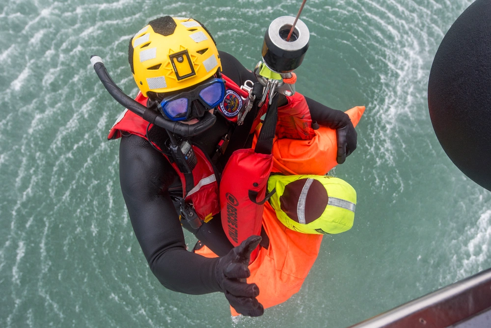 Coast Guard air crew exercise