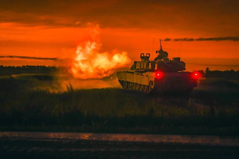 M1A1 Abrams live fire training