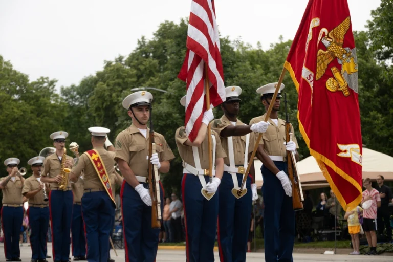 Marine Corps band parade