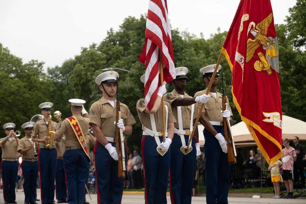 Marine Corps band parade