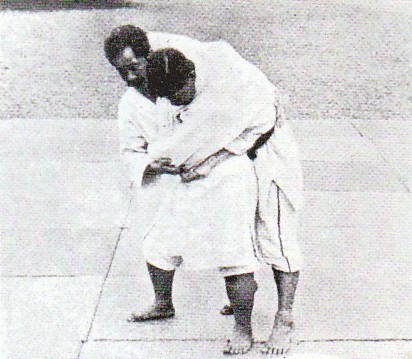 Yamashita Yoshitsugu practicing Judo against Kano Jigoro