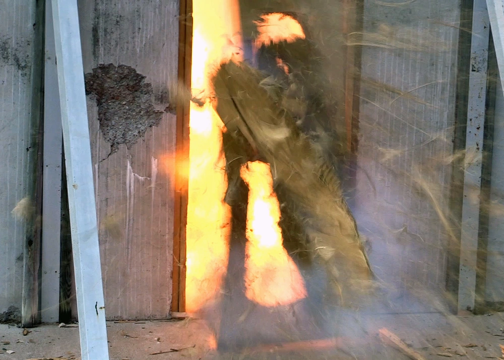 soldiers blast door