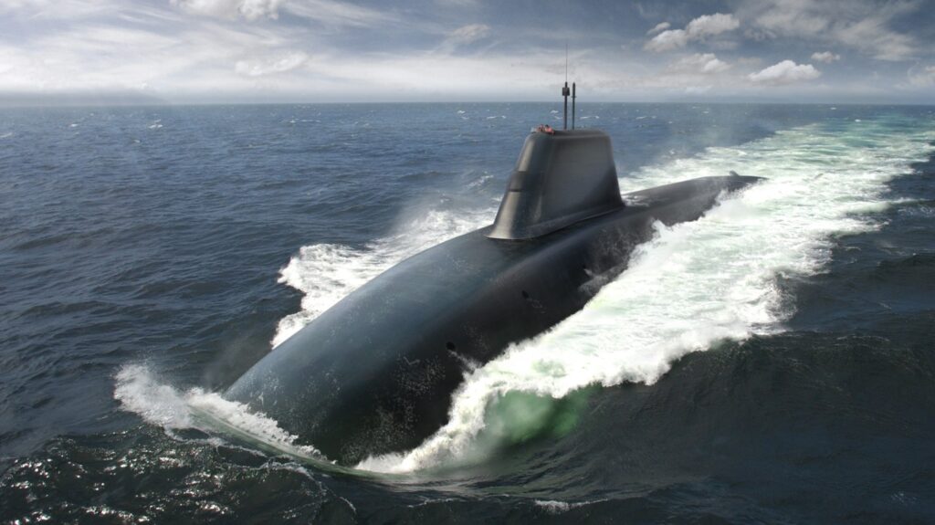 British Dreadnought submarine render