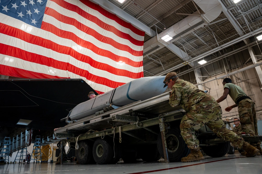 AGM-158 Joint Air-to-Surface Standoff Missile loading