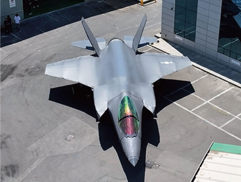 Korean F-35 decoy during testing