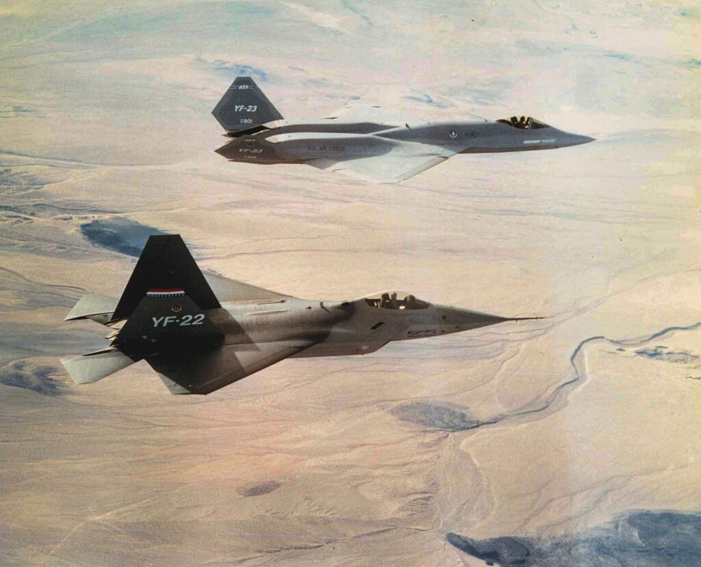YF-22 and YF-23