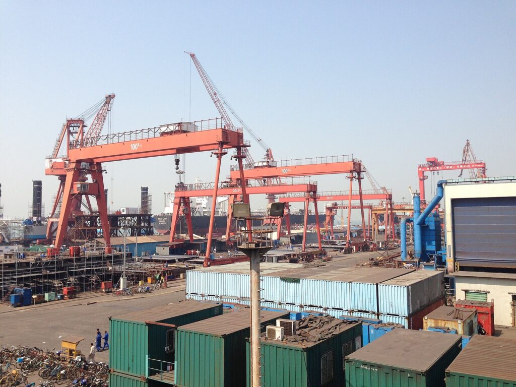 Mazhou Island chinese shipyard