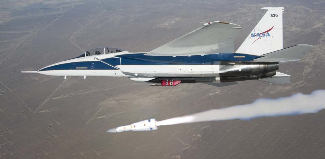 NASA F-15 firing AIM-54 missile