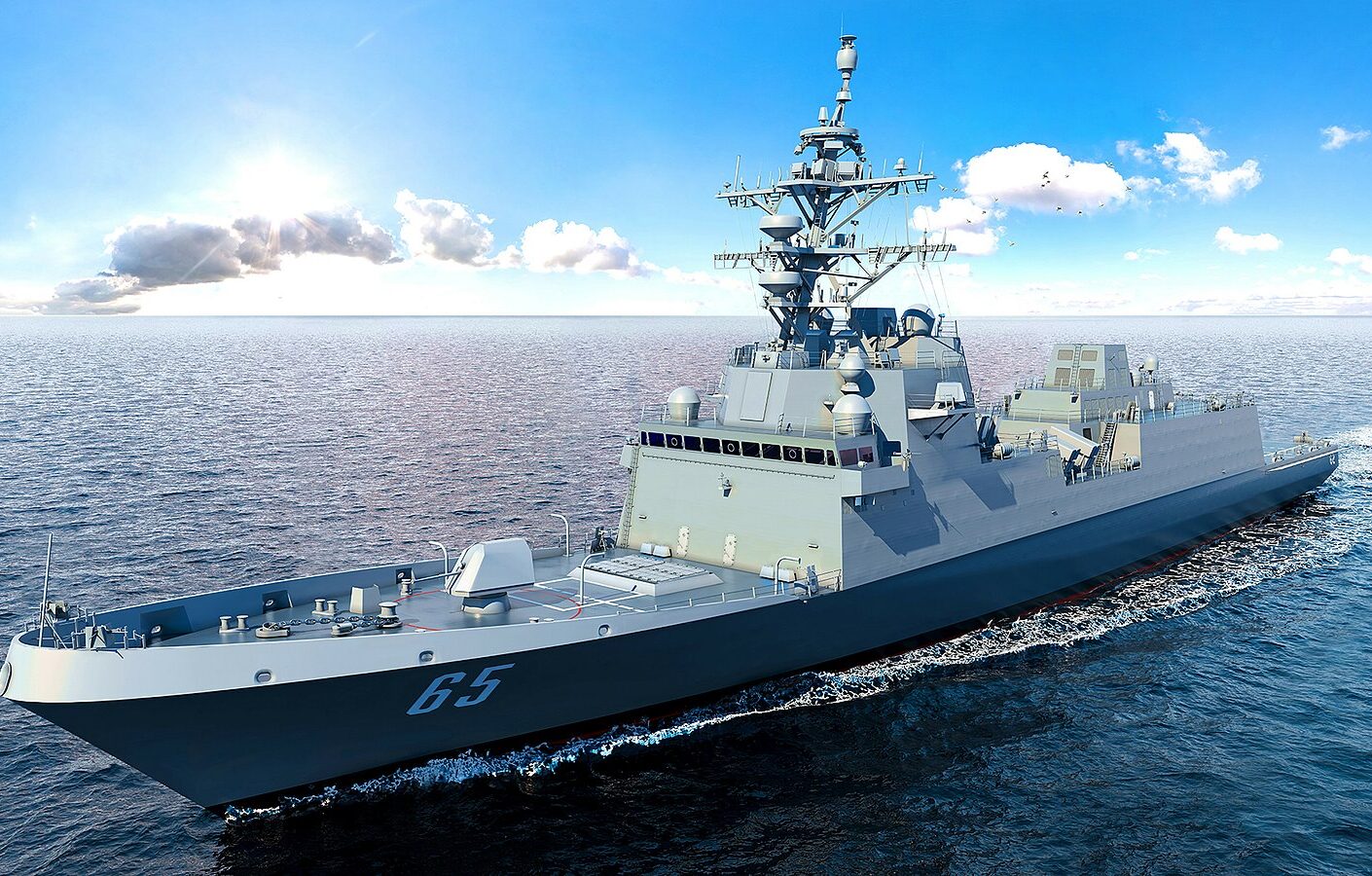 USS Lafayette Constellation class frigate rendering