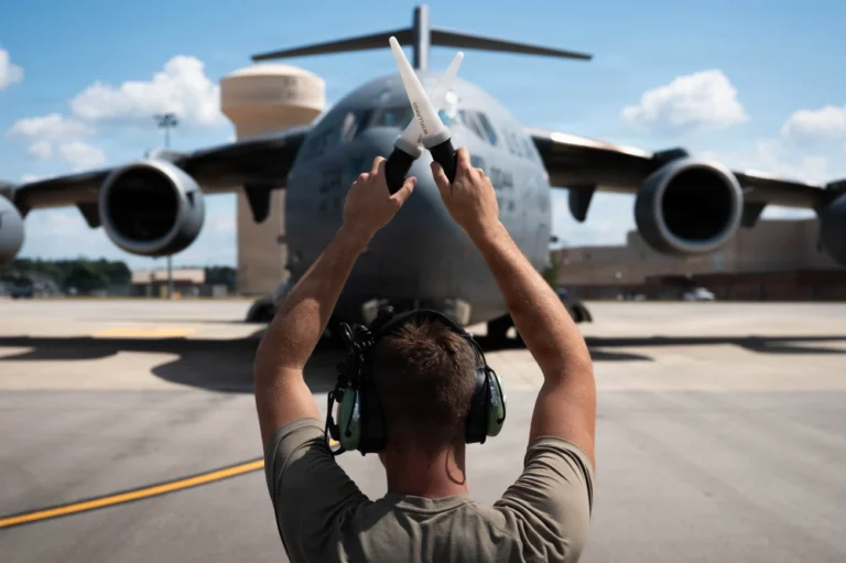 C-17 Globemaster III flight line