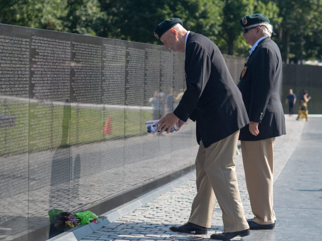 Green Berets Dan Thompson and Doug Godshall memory box Vietnam memorial