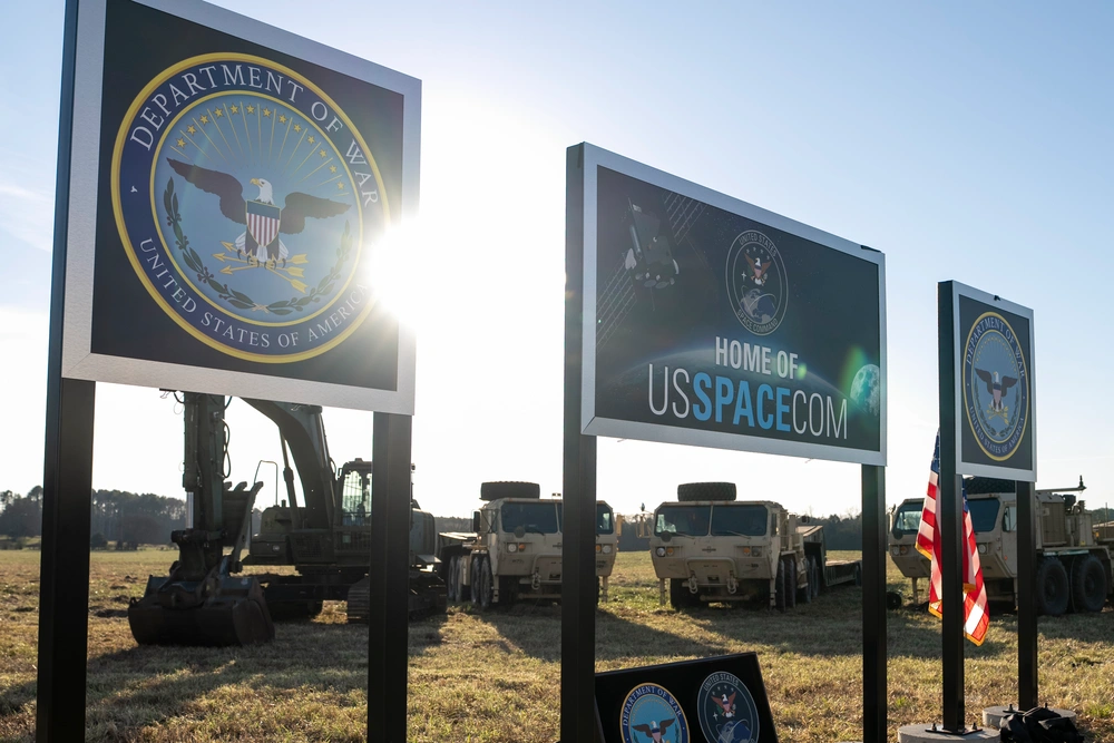 USSPACECOM sign reveal