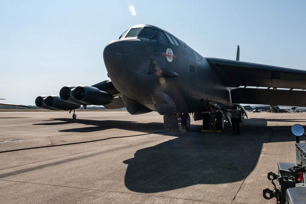 B-52H Stratofortress on runway
