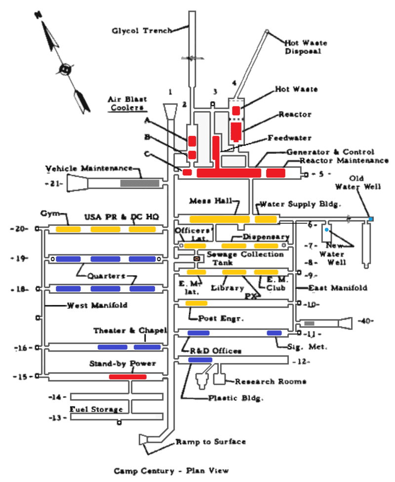 Layout of Camp Century