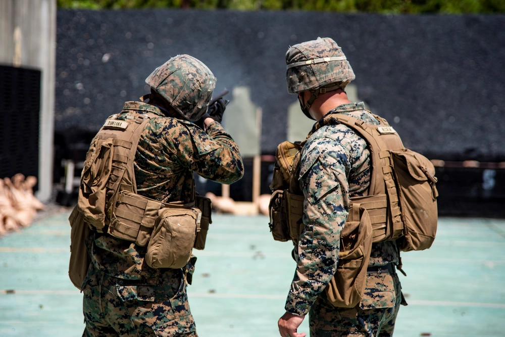 Marines train with Mossberg 590A1