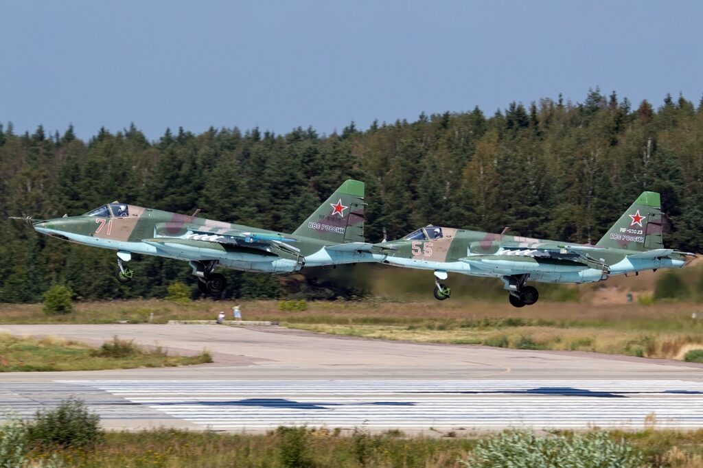 Russian Sukhoi Su-25s