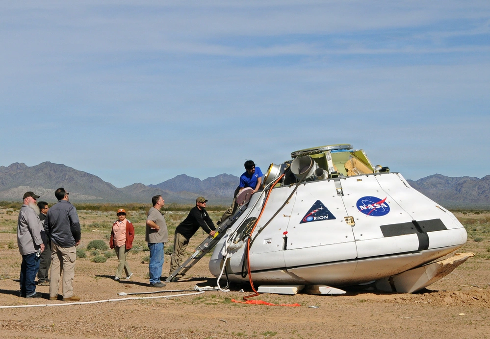 Orion Space Capsule parachute testing Yuma