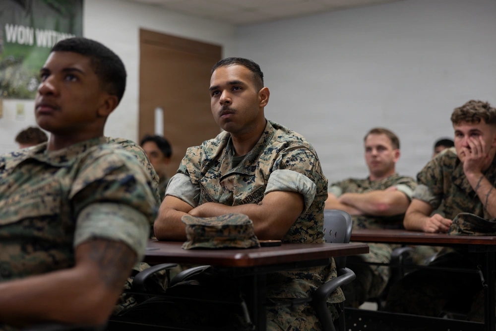 Marines attend basic weapon class