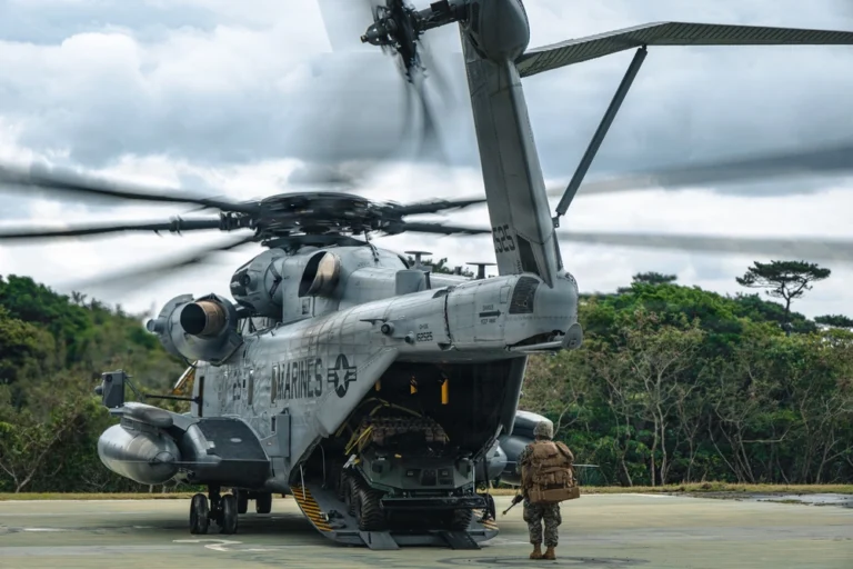 Mission Master Silent Partner loaded into helicopter