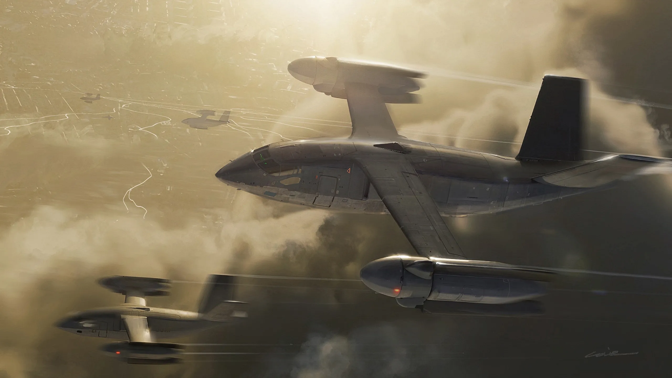 X-76 aircraft rendering