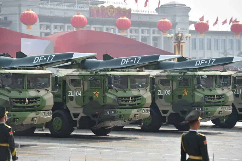 Chinese DF-17 missiles