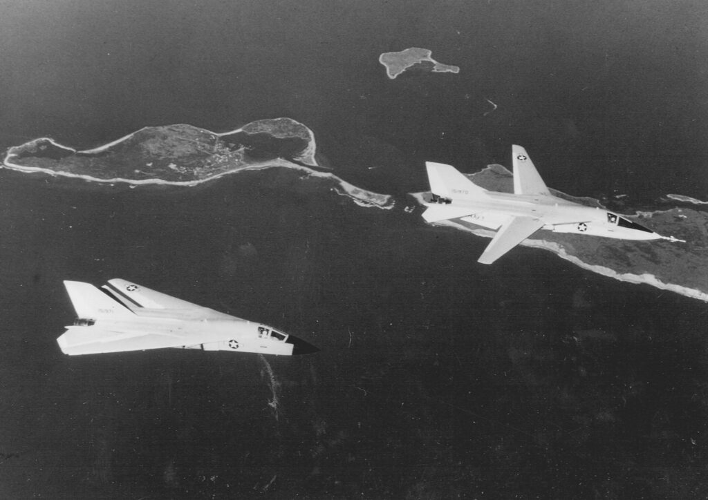 F-111B fighters flying