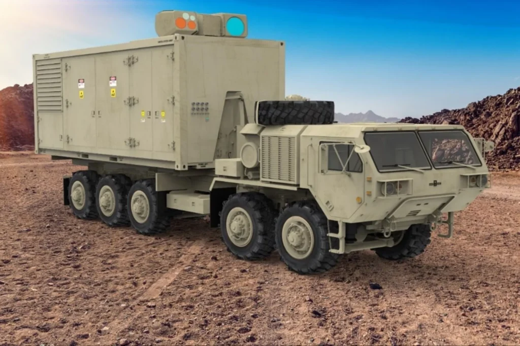 Indirect Fire Protection Capability High Energy Laser system render