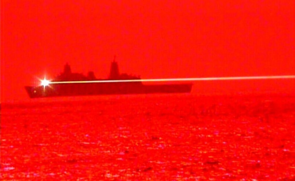 USS Portland tests Solid State Laser