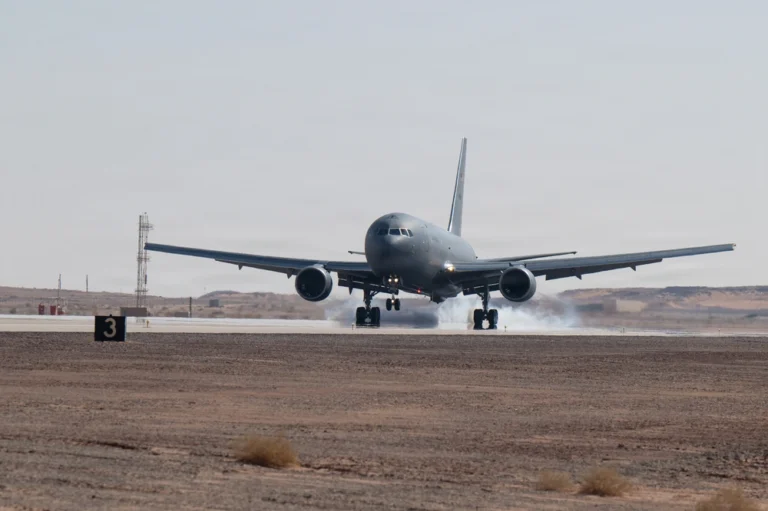 KC-46A Pegasus lands