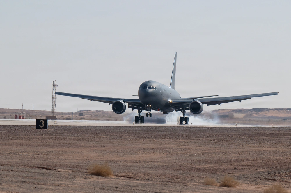 KC-46A Pegasus lands