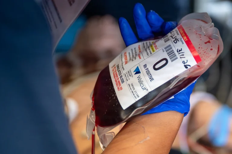 simulated blood transfusion