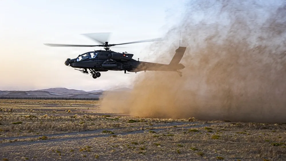 Apache helicopter
