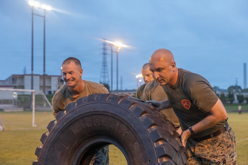 Marine officers physical training