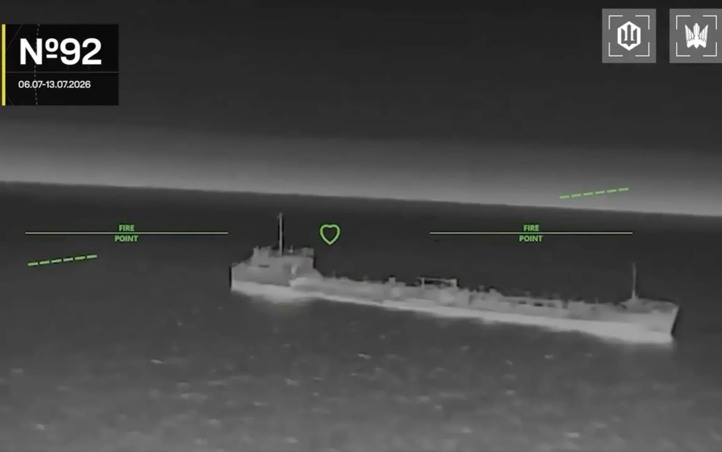 Ukrainian drone strikes Russian tanker Sea of Azov