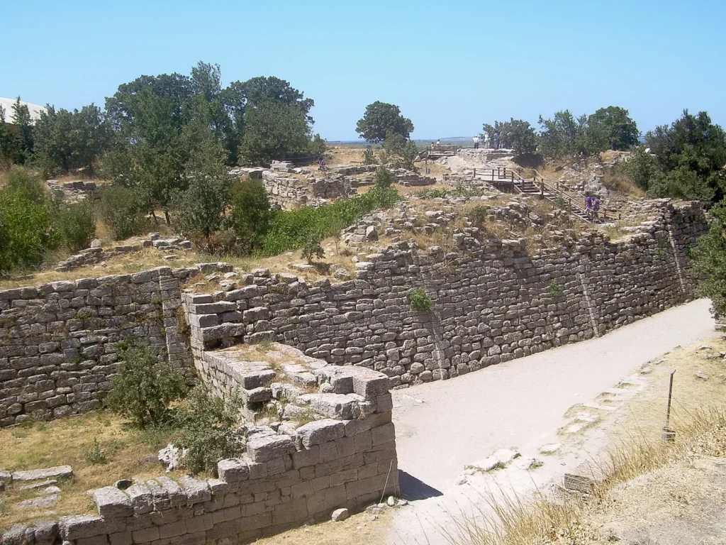 Walls of ancient Troy